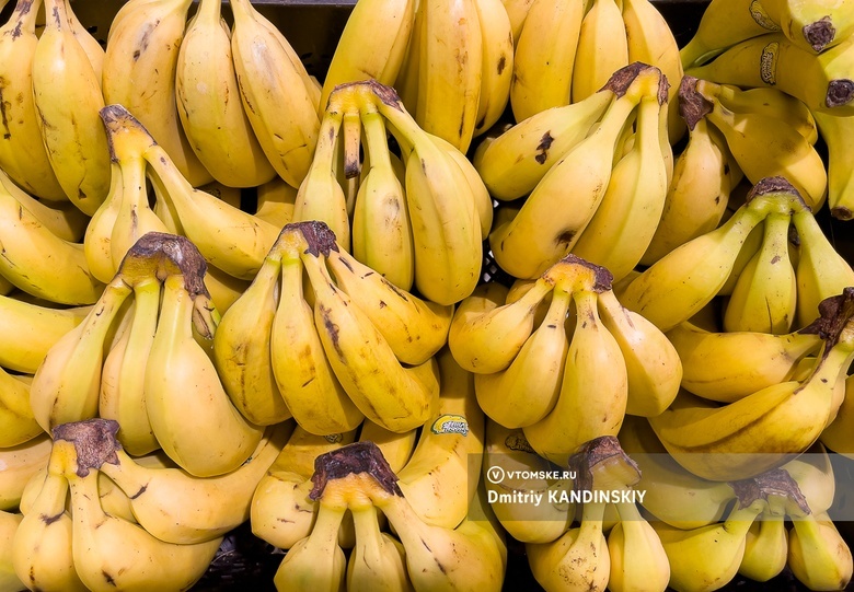 Бананы в магазинах Томска за год подорожали на 55%