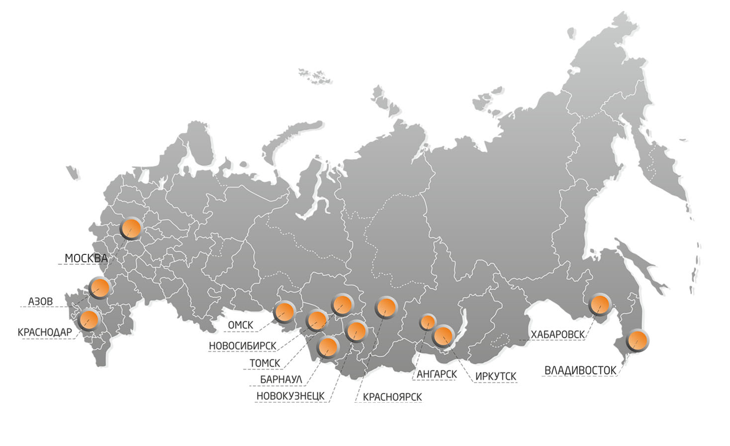 Карта россии новосибирск на карте россии