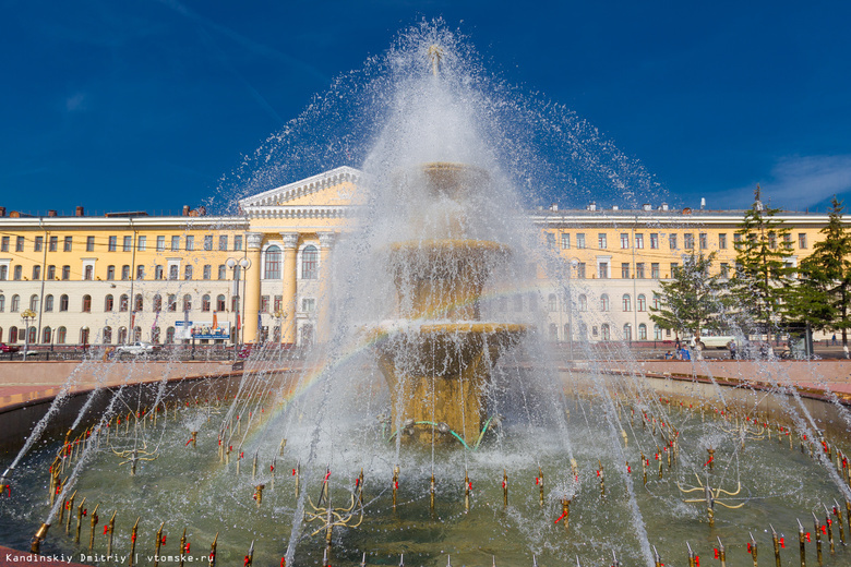 В понедельник в Томске начнут работать фонтаны