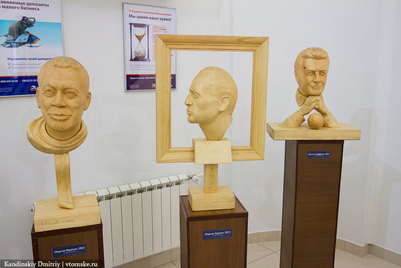 Томичи могут увидеть деревянные портреты актеров Голливуда (фото)
