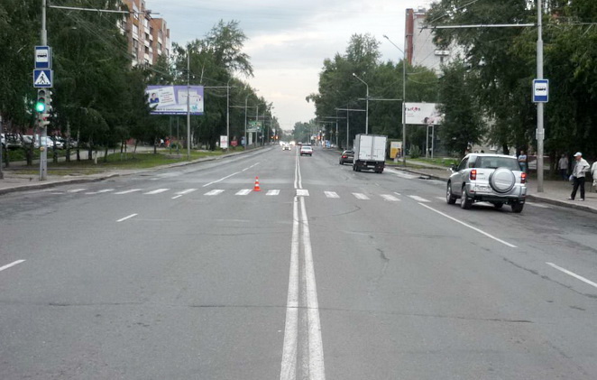 Пьяного пешехода сбили на переходе