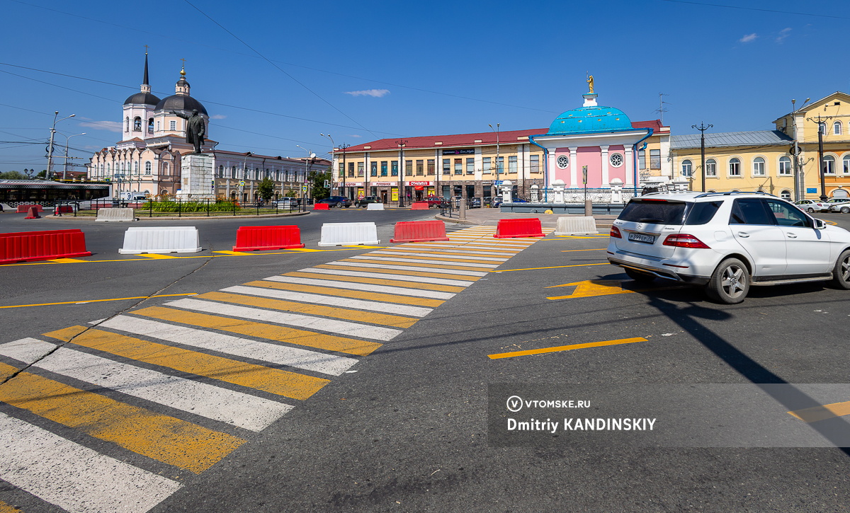 Одно большое кольцо: как изменилась схема движения на пл.Ленина в Томске?