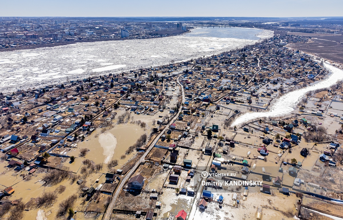 Большая вода отступает? Что происходит на левобережье Томска после разлива  реки | 17.04.2024 | Томск - БезФормата