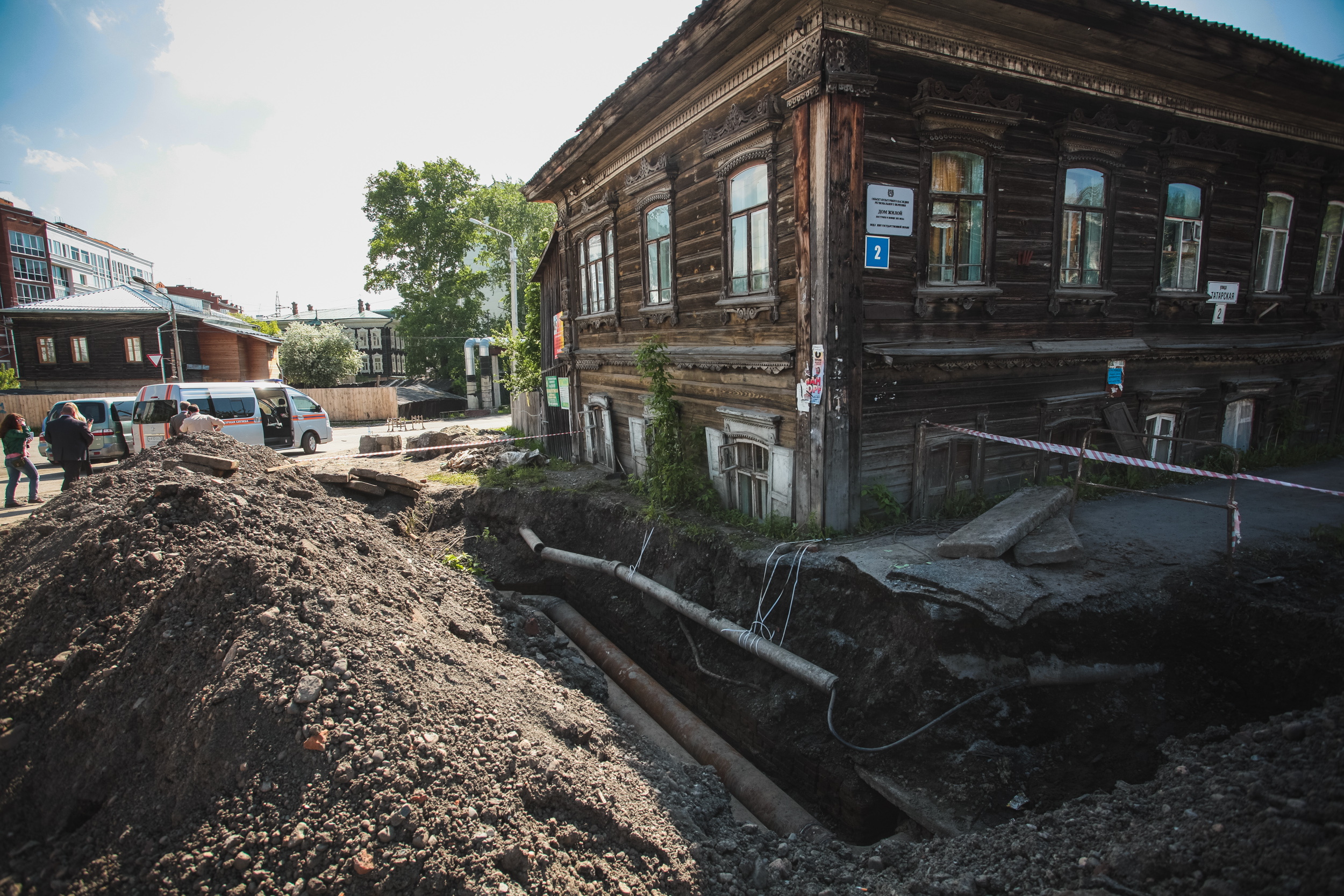 Раскопки около дома на Татарской, 2