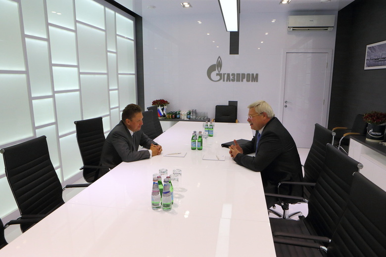 Глава «Газпрома» подтвердил намерение сотрудничать с областью