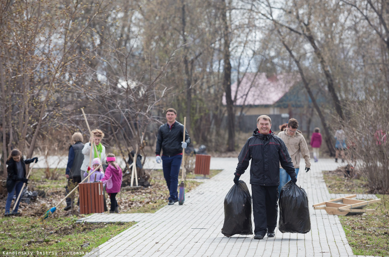 Томичи уберут мусор в районах города и высадят деревья на субботнике 24 сентября