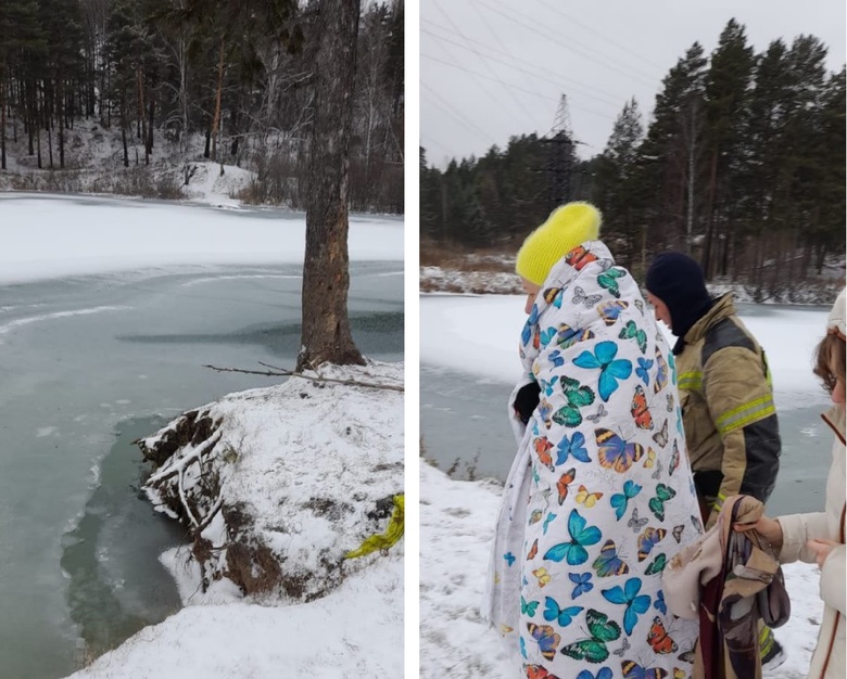 Жительница Томска пыталась спасти собаку из озера. Спасали в итоге женщину
