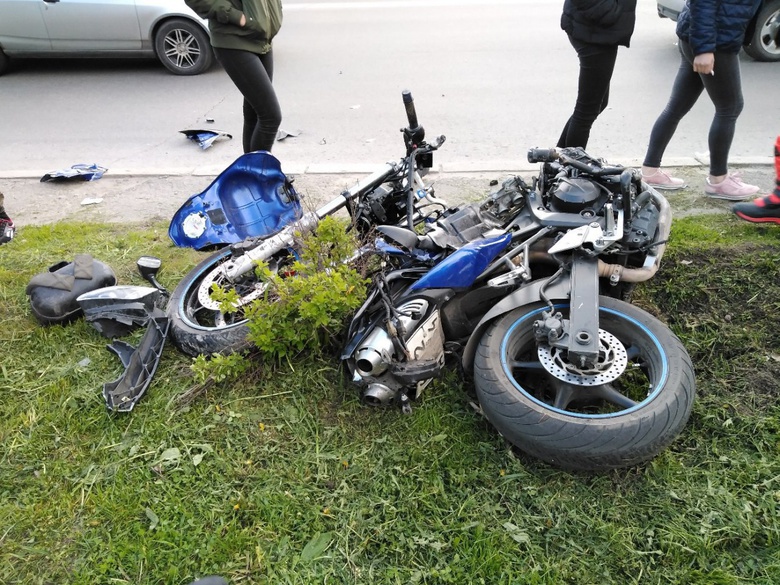 Мотоциклист пострадал в ДТП с Mitsubishi в Томске