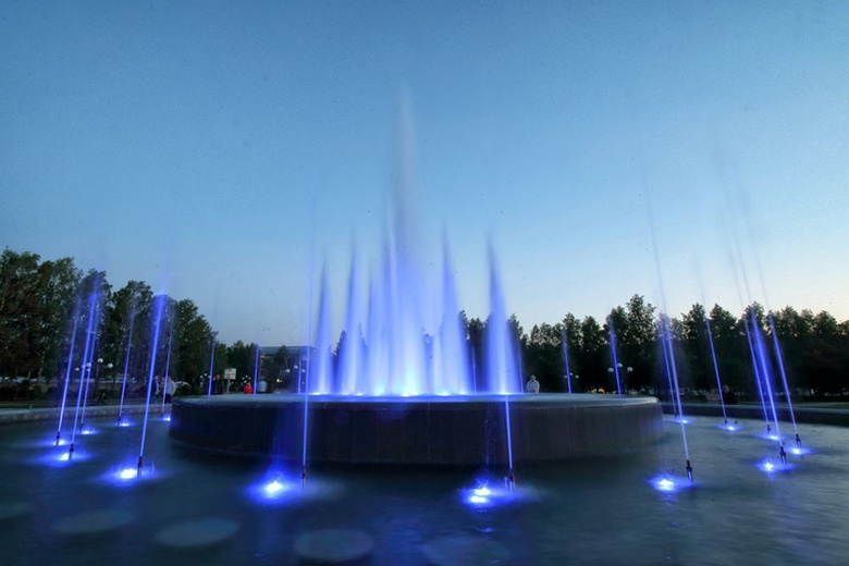 В Томске проверили работу нового светомузыкального фонтана