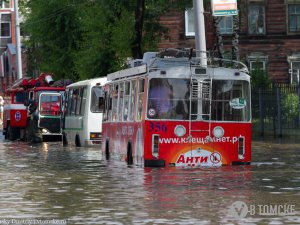 В Томске прошел аномальный ливень (видео)