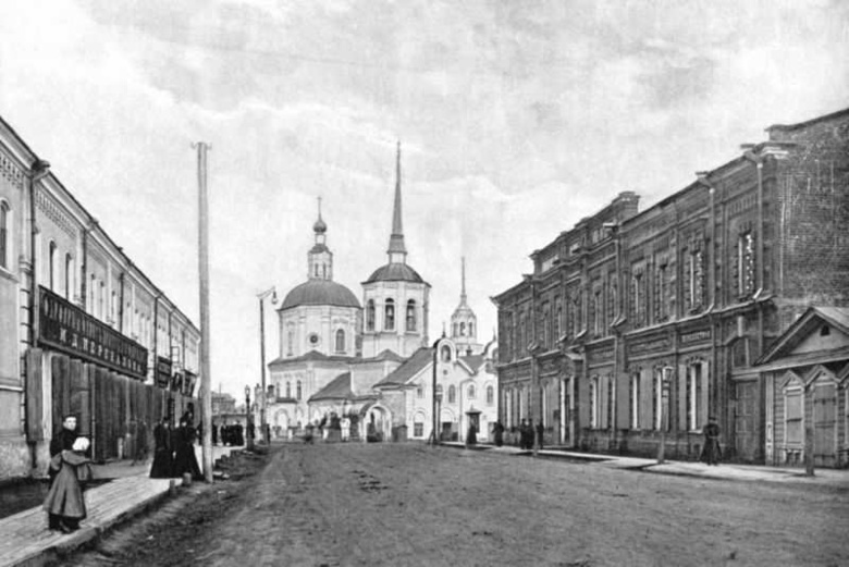 Благовещенский переулок и Благовещенский собор, конец 19 - начало 20 века.