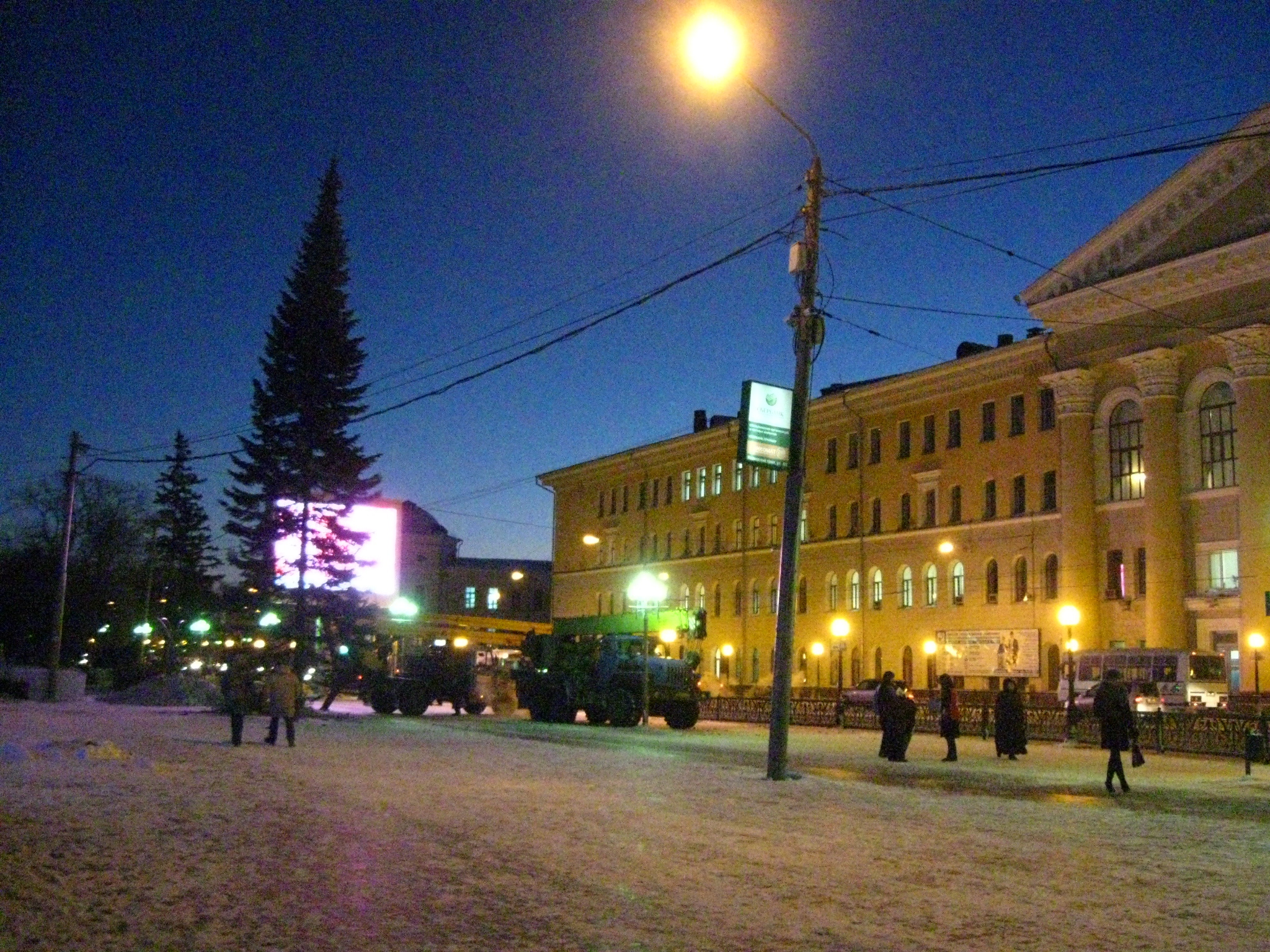 Народные новости: елка на Новособорной (фото)