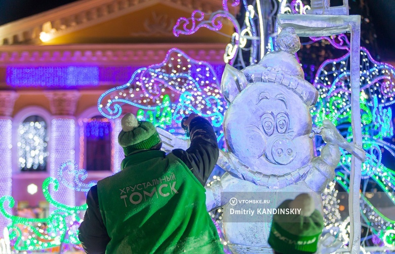Ледяные скульптуры на тему «Подарок Томску» начнут делать на Новособорной 17 декабря