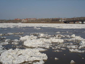 В Кемеровской области начался ледоход