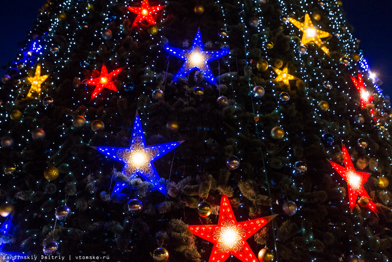 На главной елке Томска зажглись новогодние огни (фото)