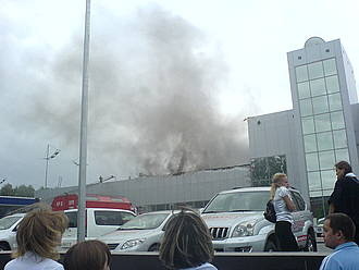 Пожар в "Toyota-центре" ликвидирован