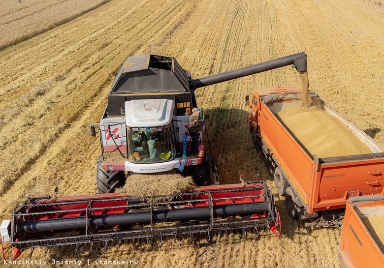 Более 320 тысяч тонн зерна собрали аграрии с полей в Томской области