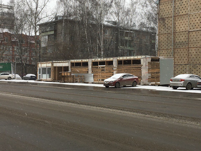 Ларьки на Елизаровых в Томске уберут до конца года