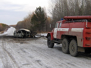 Жертв аварии в Бакчарском районе увидели, когда автомобили уже догорали