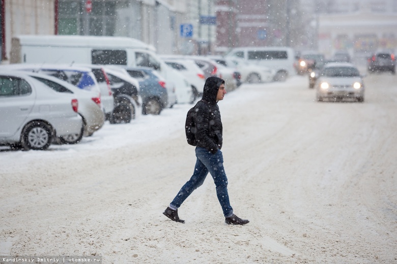 Резкое похолодание и снегопады прогнозируют синоптики на конец марта в Томске