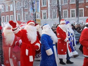 На время парада Дедов Морозов на Ленина частично будет перекрыто движение