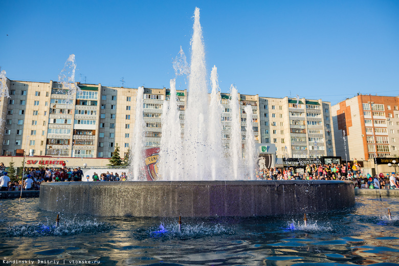 Светомузыкальный фонтан запустили в Томске в День города