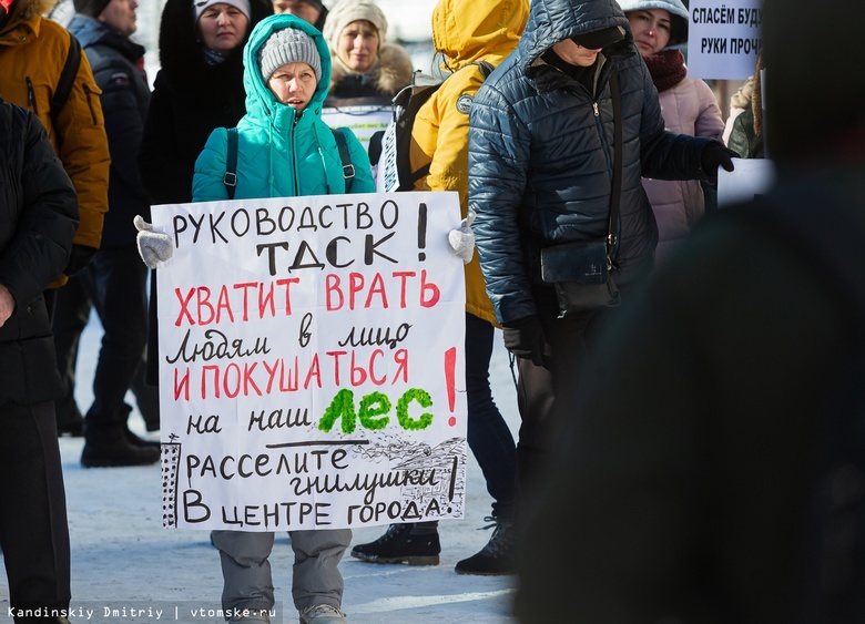 «Нет каменным джунглям»: томичи вышли на митинг против застройки у Академгородка