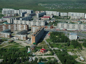 Стрежевой с высоты птичьего полета