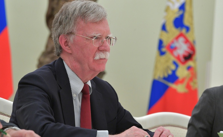 Встреча Владимира Путина с помощником президента США по нацбезопасности Джоном Болтоном в Кремле