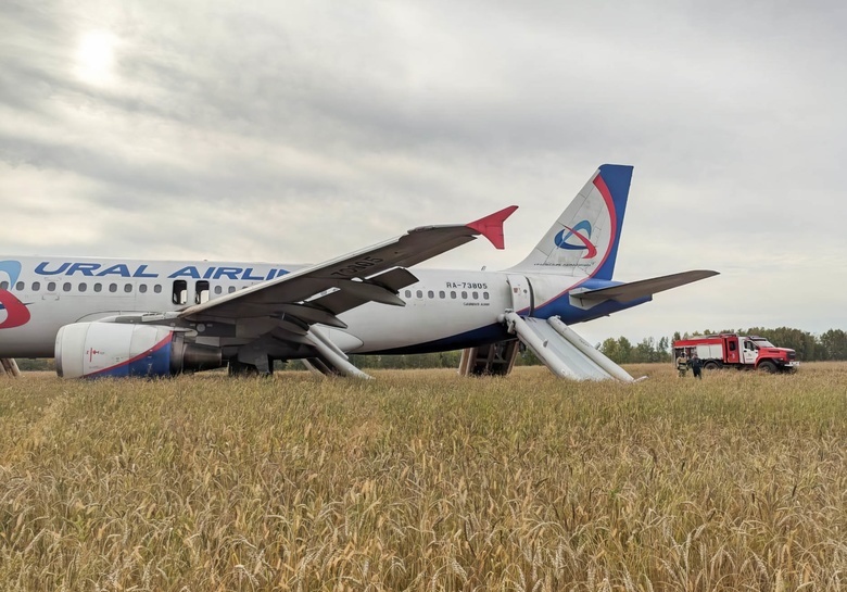 Самолет аварийно сел в поле в Новосибирской области. Главное