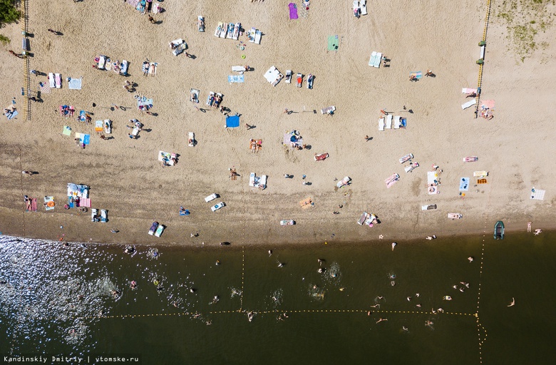 Более 33 тыс томичей посетили пляж на Семейкином острове в 2018г