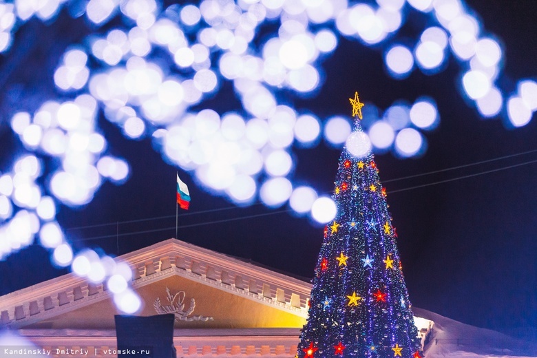 Томск вошел в топ-25 городов страны с самыми высокими новогодними елками