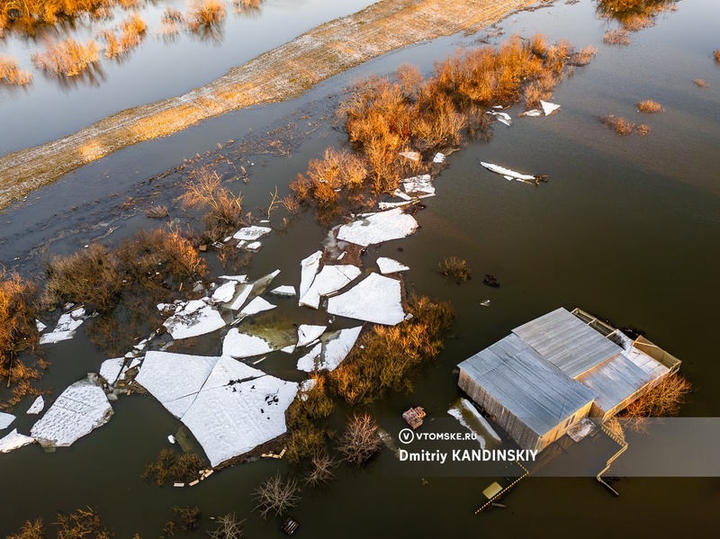 Обь подтопила более 200 приусадебных участков в Томской области