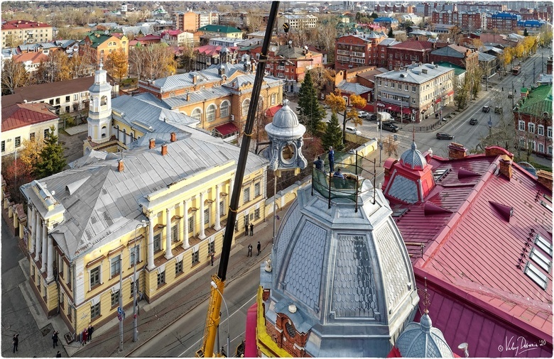Латерну вернули на здание мэрии Томска после реставрации
