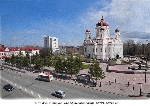Профессор ТПУ на фото воссоздал виды Томска с утраченными храмами