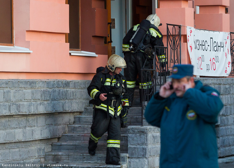 Пожар в здании на площади Батенькова локализован (фото)