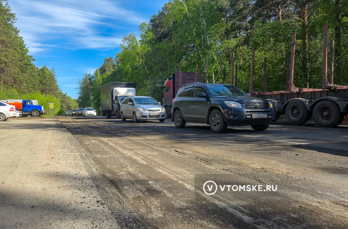 Ремонт дороги на Чекистском тракте в Томске планируется завершить досрочно