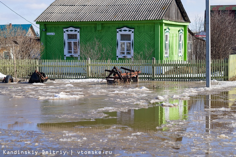 «Вода почти до колен»: как живет левобережье в Томске после резкого потепления