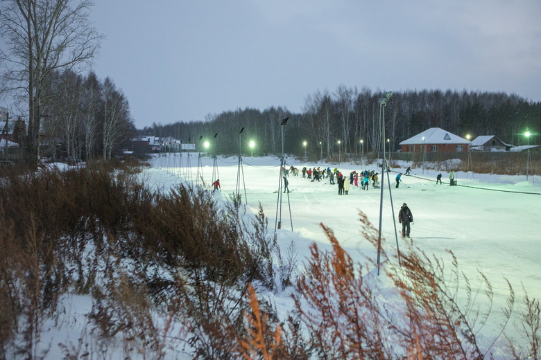 Самый большой каток в Томске откроется на Мавлюкеевском озере