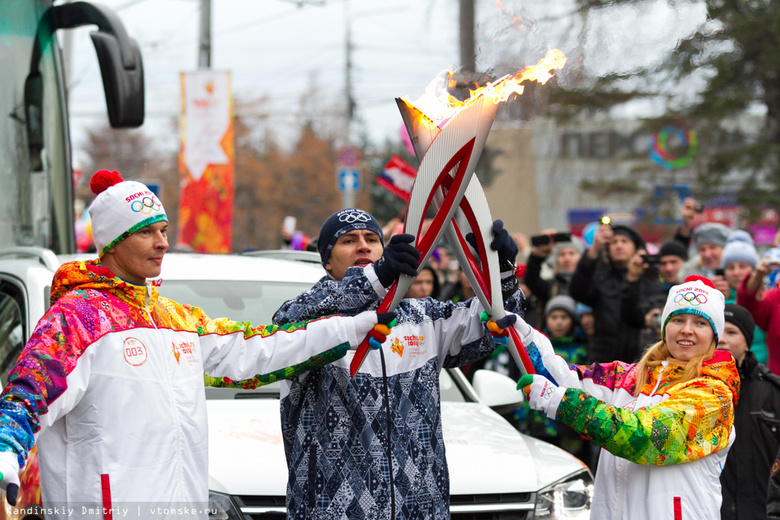 Томск встретил Олимпийский огонь (текстовая трансляция, фото)