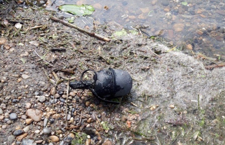 Найденная на дне Белого озера граната оказалась боевой