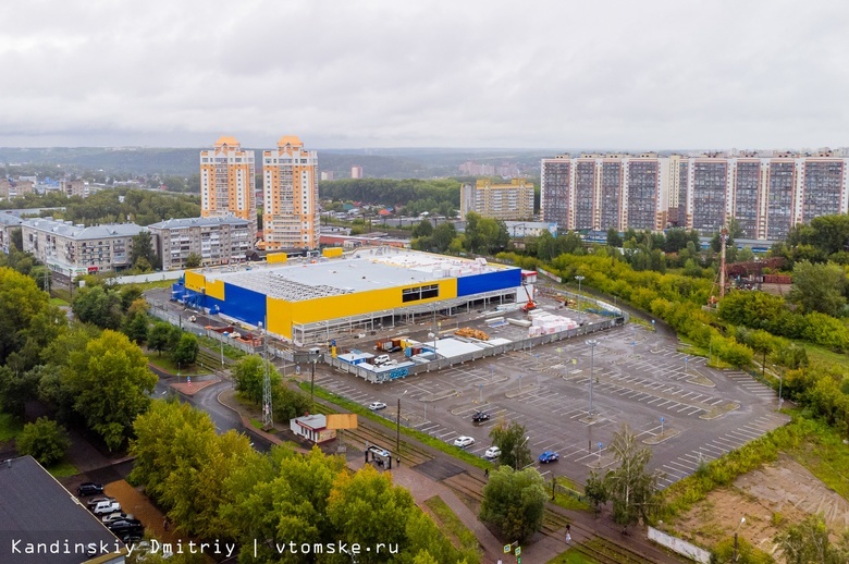 Как идет восстановление сгоревшего гипермаркета «Лента» в Томске