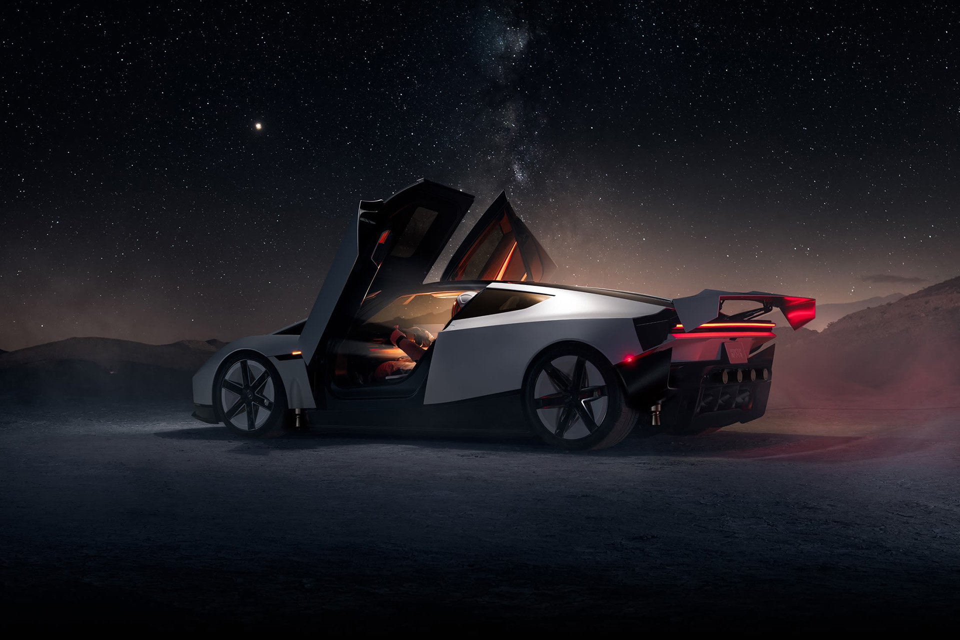 Tesla представила «летающий» электрокар. Он перепрыгивает через машины и переворачивается в воздухе