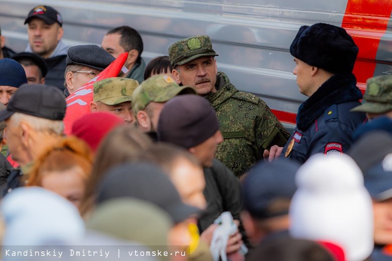Очередную группу мобилизованных жителей Томской области проводили на службу