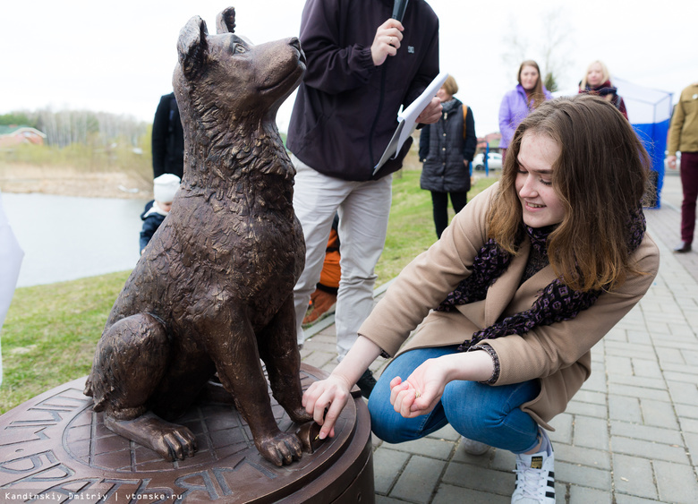 Томичи внесли первые пожертвования в памятник-копилку для бездомных животных