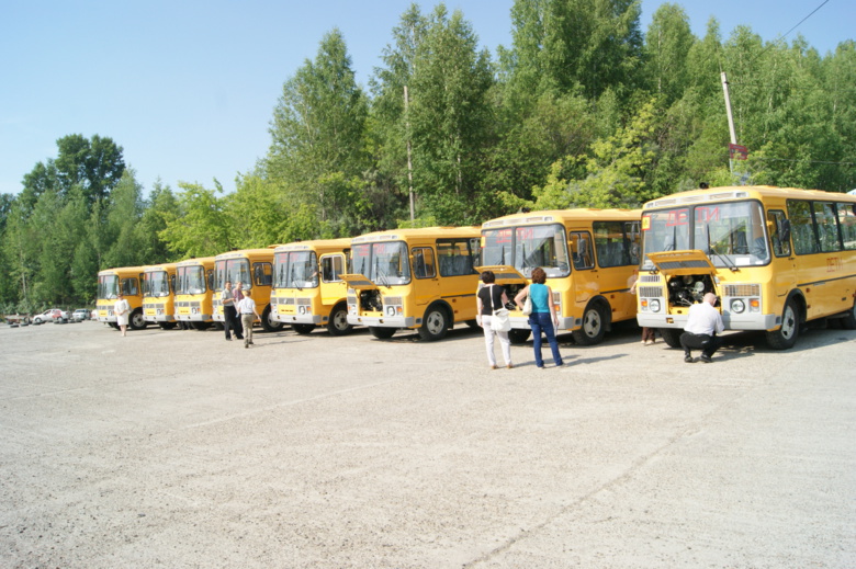 Десять школьных автобусов поступят в Томскую область в сентябре