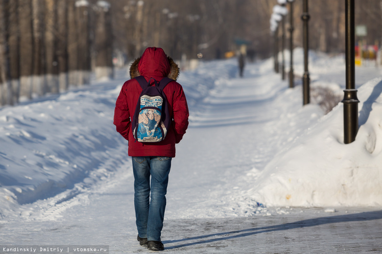 Томские школьники могут не ходить на занятия в сильные морозы