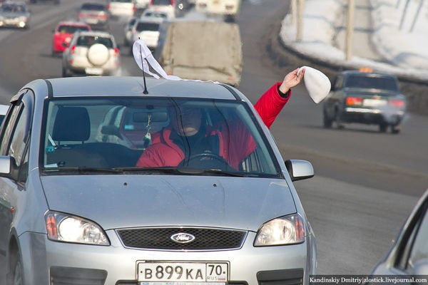 Сегодня в Томск прибудут участники «белого» автопробега оппозиции