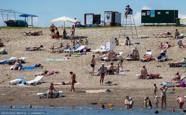 Первый в 2020г пляж официально открылся на озере в Томской области