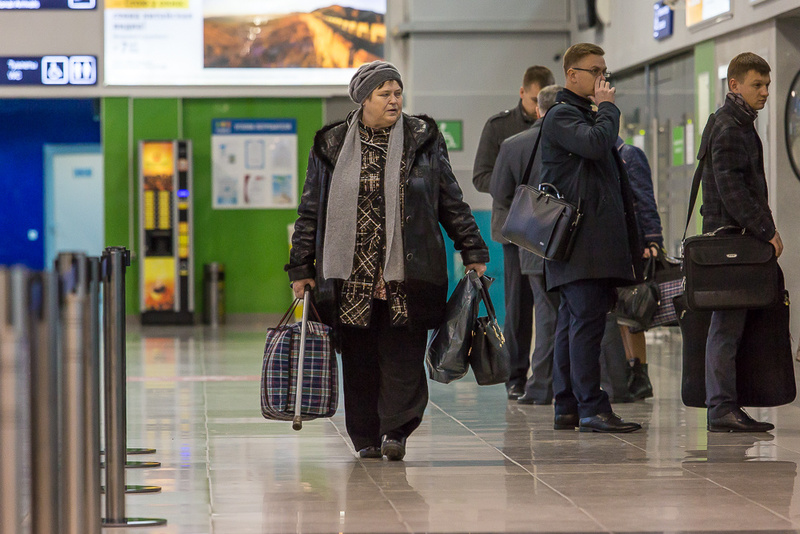 Он прилетел в москву